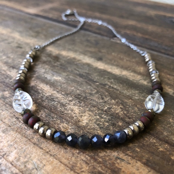 Americana Blue Tanzanite Short Necklace - Picture 1 of 4